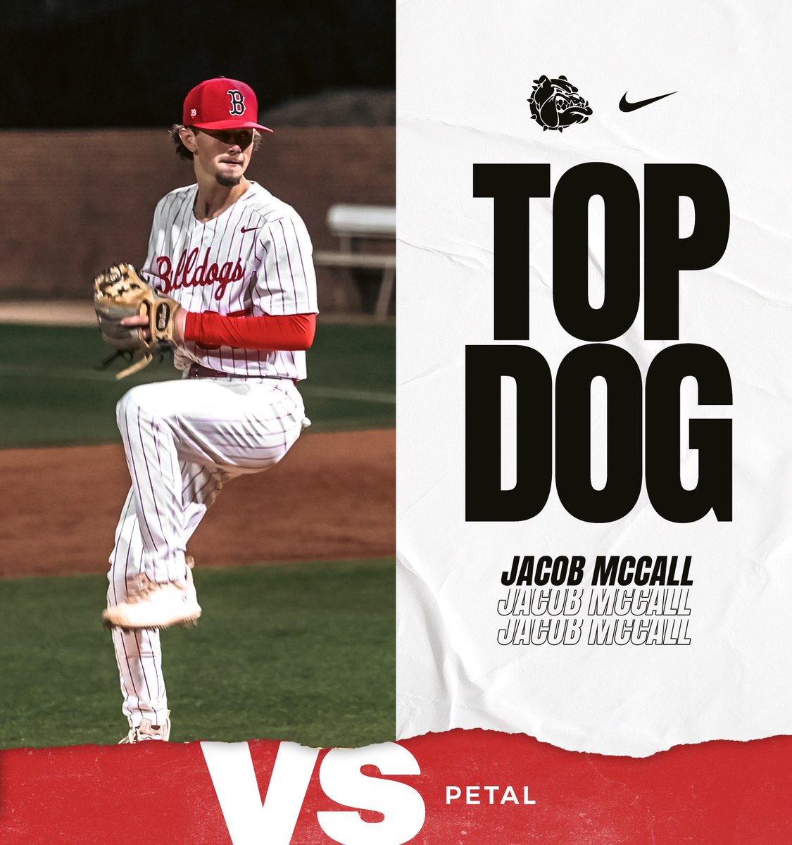 Absolute GRIT from <a href="/jlm_mccall/">Jacob</a> on the mound in relief last night picking up the W while only allowing 1 hit in 3 innings! <a href="/JC_BobcatsBB/">Jones College Baseball</a> <a href="/BrandonBulldogs/">Brandon Bulldog Athletics</a> <a href="/bshields0244/">Brandon Shields</a> #finishthegame #nobarkallbite #29onme29on3