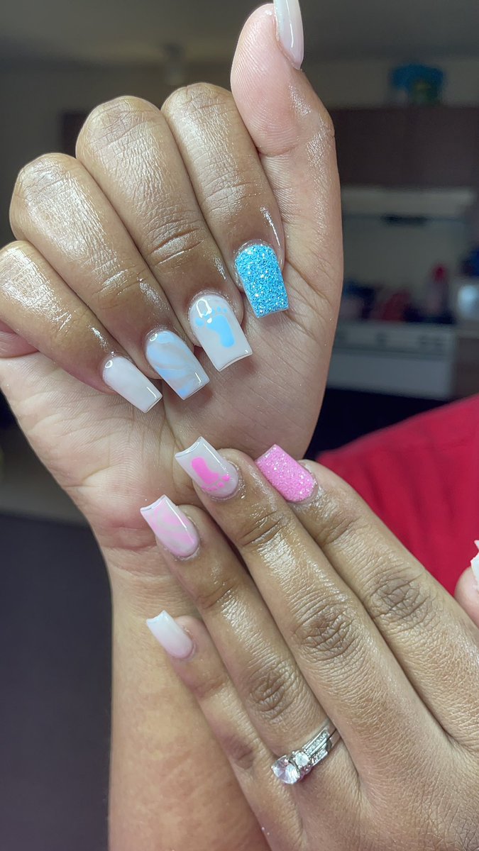 Gender reveal set 💖💙
#shortnails