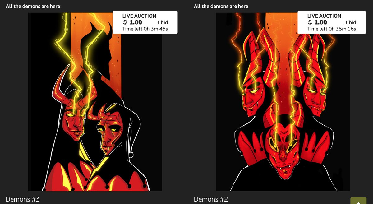 ⏰ Last minutes ⏰
Demons #2 ◎ 1
Demons #3 ◎ 1