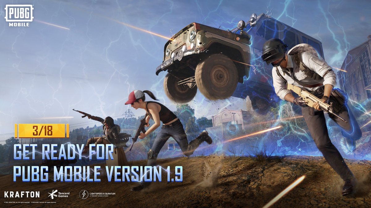 PUBGMOBILE's tweet photo. PUBG MOBILE Version 1.9 🤩 will be released on March 18th (UTC+0) 📅 

More new game modes 📲 and content are coming to celebrate the 4th Anniversary! 🎂 🎉 

What new modes would you like to see? 👀 

🔗 https://t.co/K89X1KVRhX

#PUBGMOBILE #PUBGMColor4 https://t.co/XuVzggcdFm