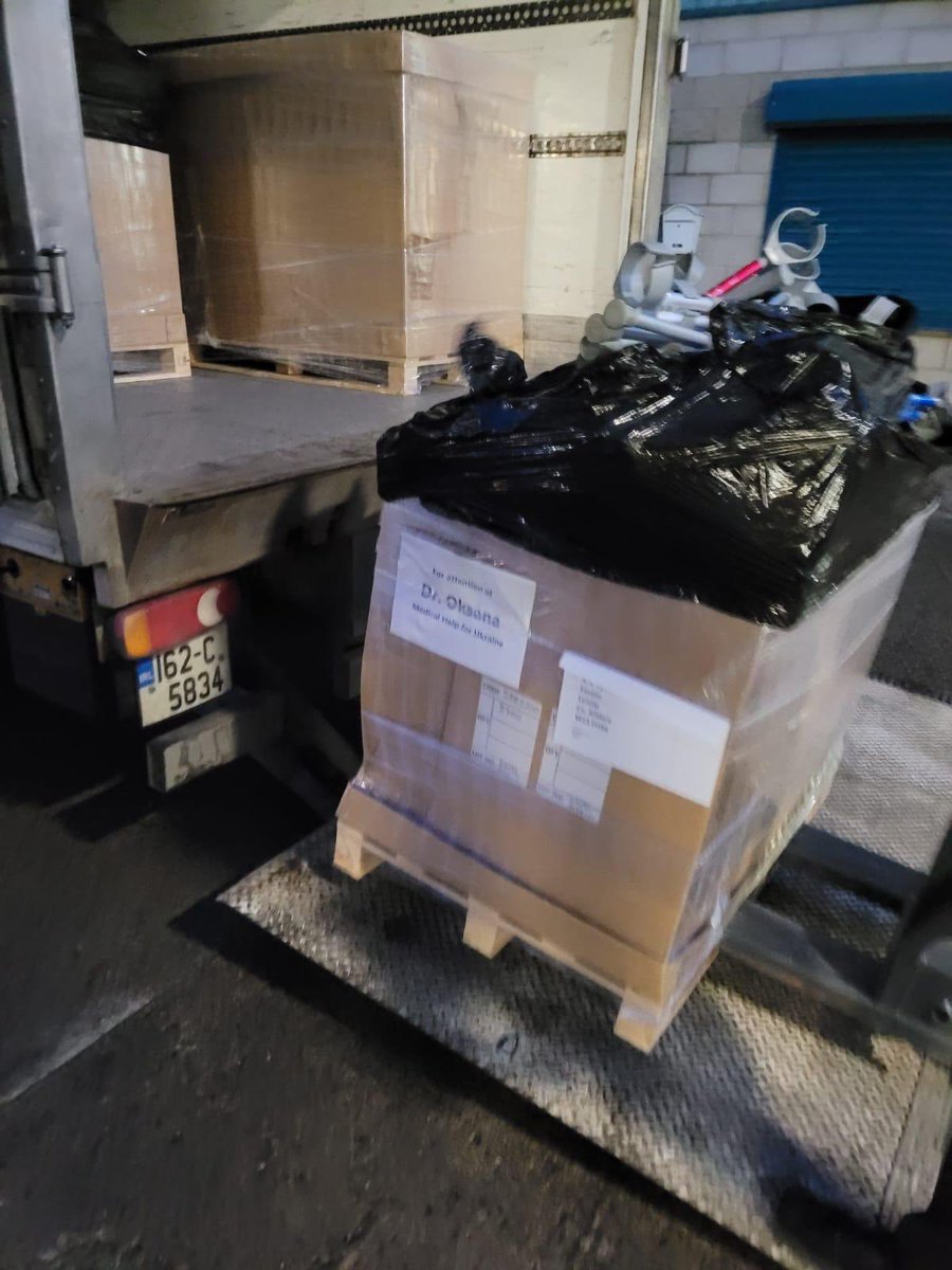 David Hall (@davidhall75) on Twitter photo Frontline medical supplies collected and on way to the Ukraine Pallets tonight
3 med equipment ppe
2 masks braun
6 dressings
1 syringes
12 pallets in total.<a href="/medical_ukraine/">Medical Help Ukraine</a> Frontline medical supplies collected and on way to the Ukraine Pallets tonight
3 med equipment ppe
2 masks braun
6 dressings
1 syringes
12 pallets in total.<a href="/medical_ukraine/">Medical Help Ukraine</a>