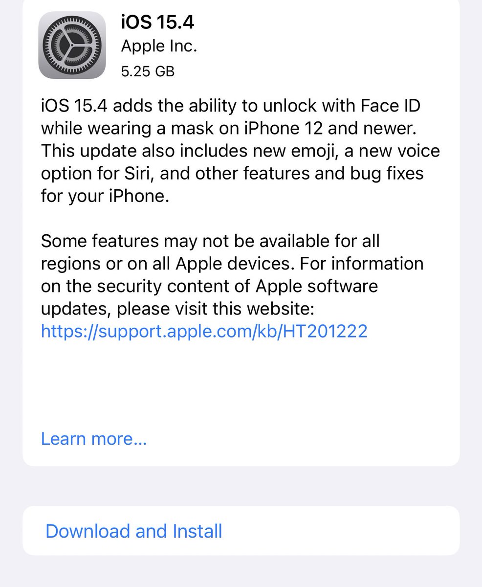 BrandonButch's tweet image. iOS 15.4 RC has been released!

Video coming soon..