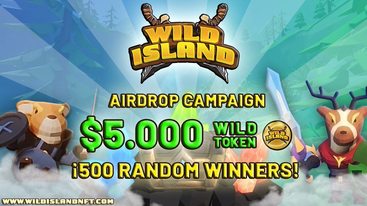 🚀 Airdrop: Wild Island
💰 Value: 180 $WILD
👥 Referral: 600 $WILD
📊 Exchange: Coinmarketcap
📼 Audit: RdAuditors
📋 Contract: BSCscan
📅 End Date: 14th March, 2022

Talk with the Telegram Bot
t.me/WildIslandAird…

#Airdrop #Crypto #Airdrops #giveaway
