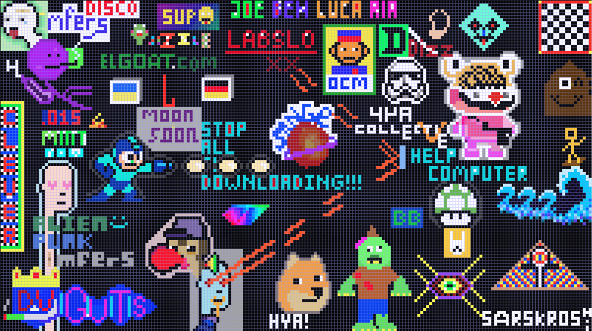 AlienPunkThings's tweet photo. mfers, mint alien punk mfer for 0.0069 and get access to our web3 community pixel board.
Every pixel you change will enter you into a raffle for ETH and NFTs that will be airdropped to the winners
https://t.co/MSPjRWyeo2 https://t.co/q1yLkzOgFQ