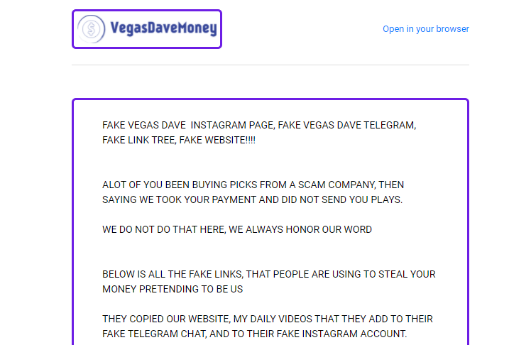 VDtwitches's tweet photo. "We do not do that here, we always honor our word"

Vegas Dave is making up his own attacks against himself... https://t.co/Tthjh6WSmy