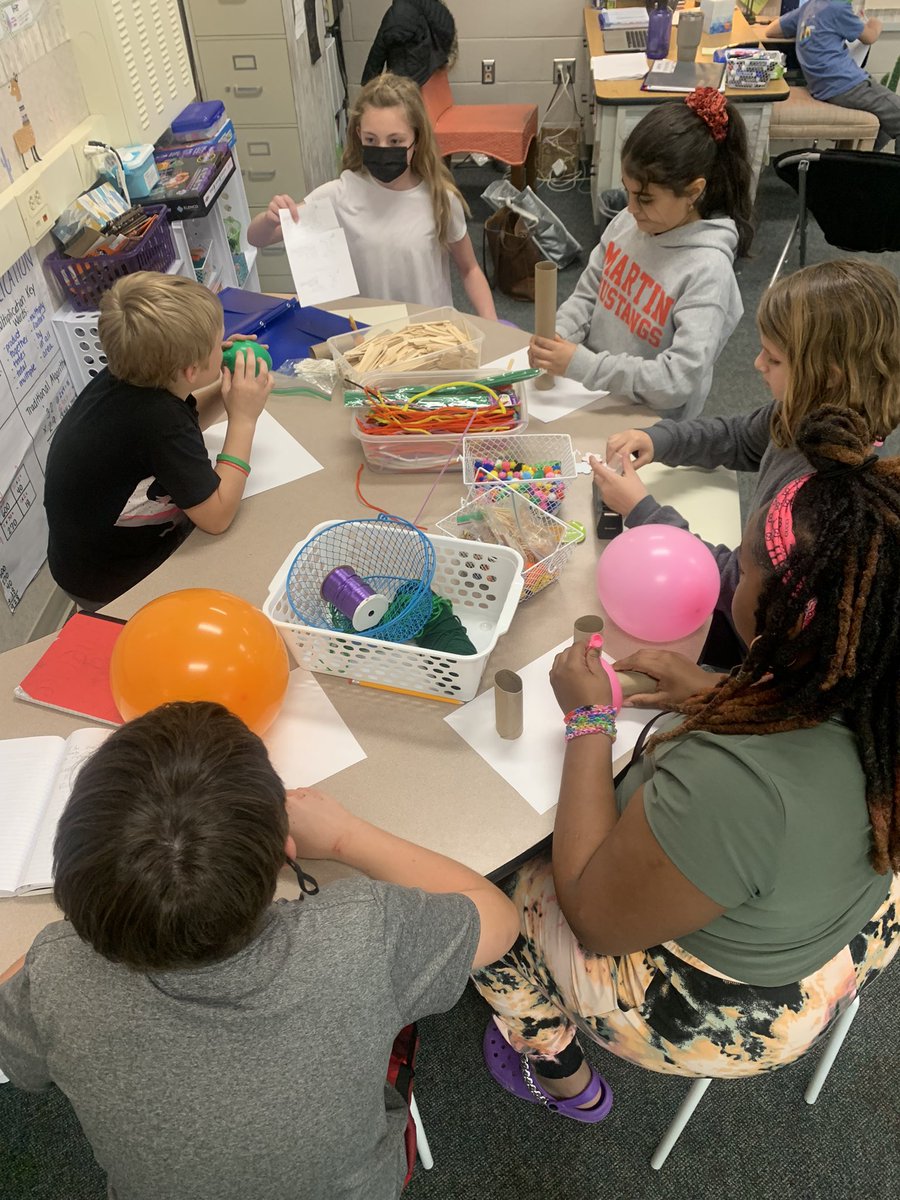 Using STEM materials to build a small display demonstrating one of Newton’s Three Laws of Motion  🍎🌳🚙🎈<a href="/CombsCatchUp/">Combs Catch Up</a> <a href="/5thGradeCombs/">5th Grade Combs</a> @STEM_WCPSS <a href="/WCPSS/">Wake County Public School System</a> <a href="/wcpssmagnets/">WCPSS Office of Magnet Schools (Choice Schools)</a> @WCPSSElemScie