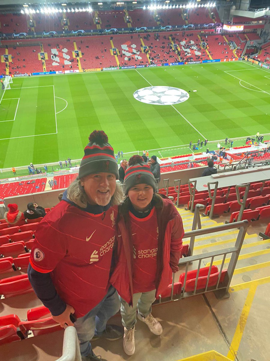 Anfield on a Champs League Tuesday night…. YNWA