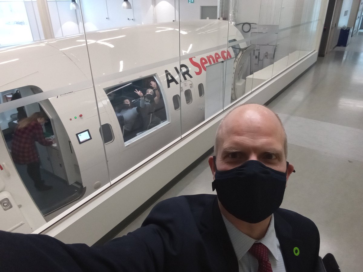 PeterForint's tweet photo. After 103 weeks away, it's great to return to campus and exciting to see the new "Air Seneca" flight hub and its @Boeing 737 Airline Trainer in full operation! Part of our "Flight Services โ Operations & Cabin Management" program.
@SenecaCollege @SenecaBusiness #SenecaProud https://t.co/cOnCRyiAhw