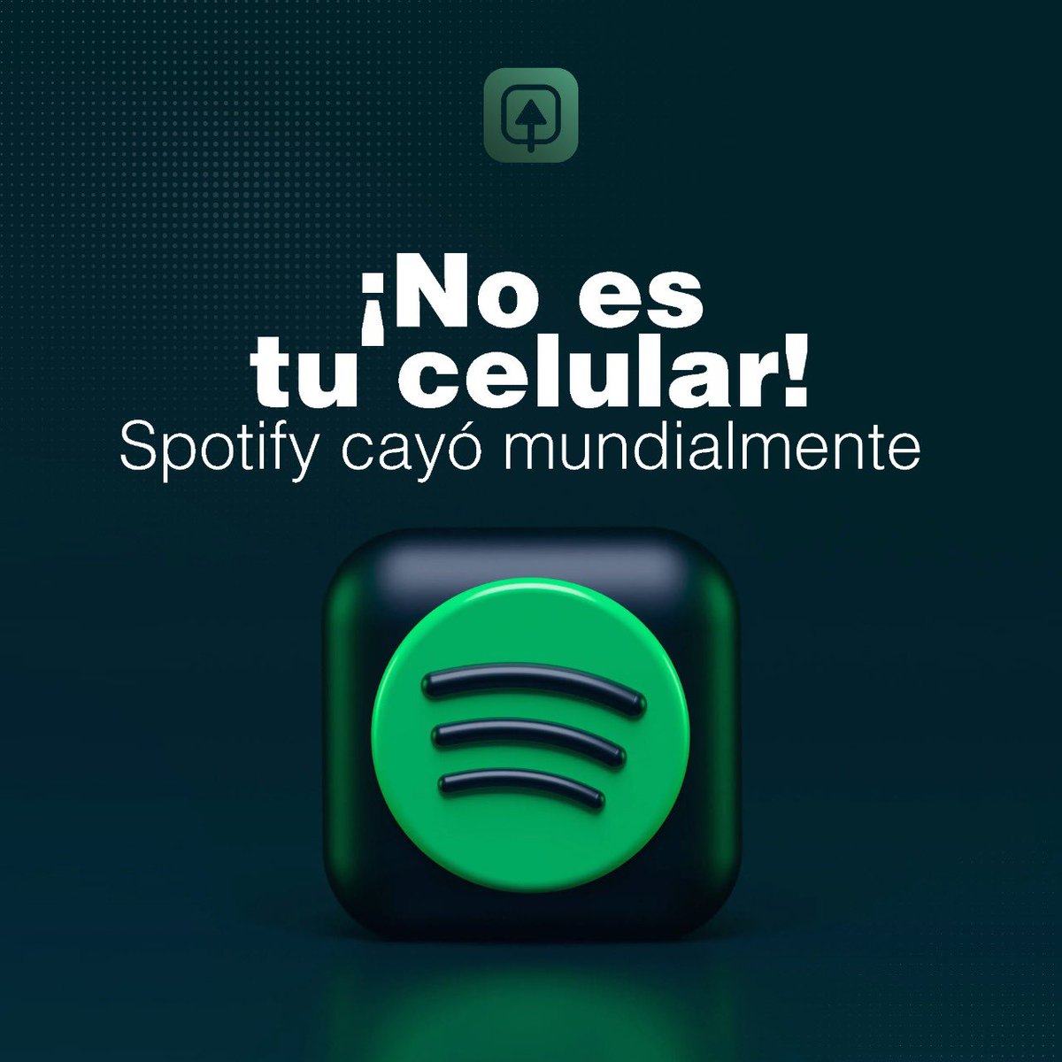 ⚠️ Atención! #Spotify cayó mundialmente. Los fallos que presenta la plataforma son varios, desde problemas para iniciar sesión hasta fallos en el app principal de escritorio y móvil. #spotifydown