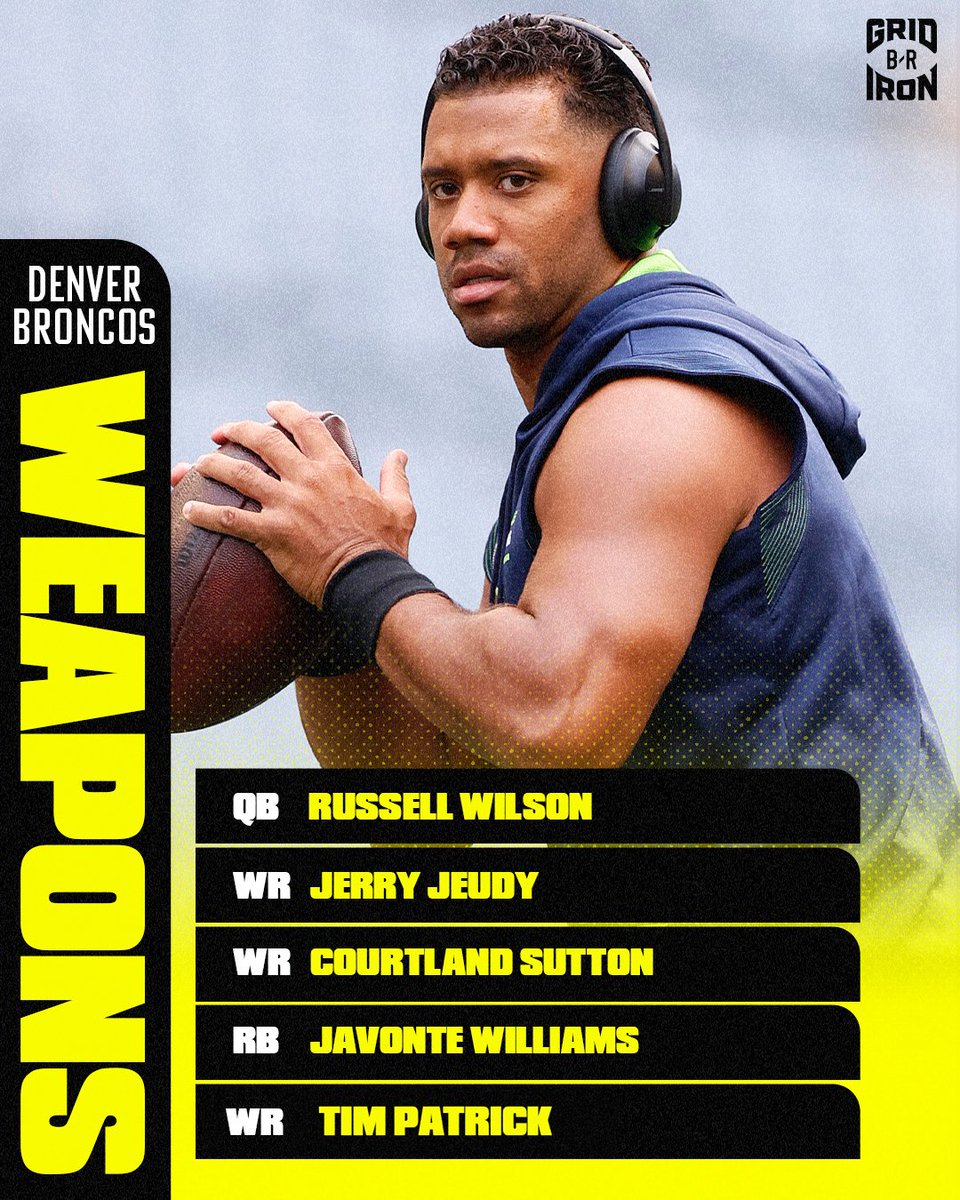 Denver's new-look offense after reportedly acquiring Russell Wilson 👀 <a href="/brgridiron/">B/R Gridiron</a>