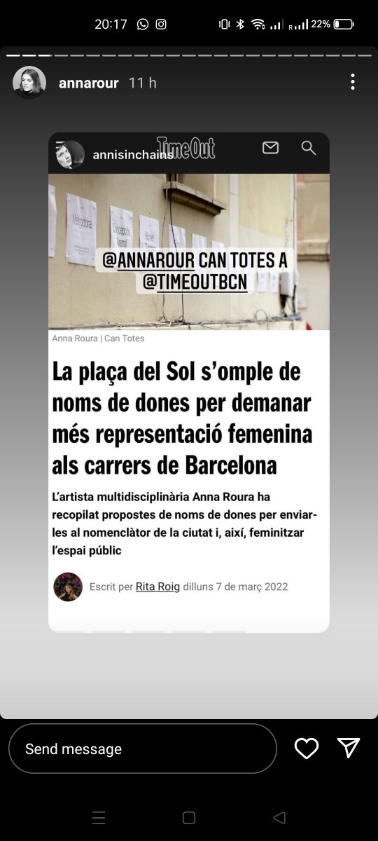 josegras_urb's tweet photo. Qué pasada este trabajazo de @annarour y qué mejor día para compartirlo que este #8M #CanTotes https://t.co/2qRXA8yiKK https://t.co/H0VLzuKvxL