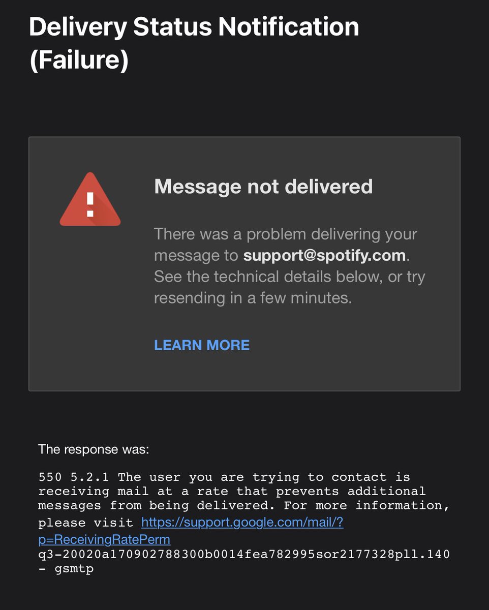 FridaiNite's tweet photo. @SpotifyStatus cant log in can reset password and cant email https://t.co/28jTF1Ab6z