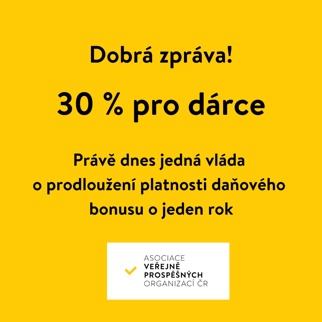 avpo_cr's tweet photo. Rádi sdílíme dobré zprávy
#avpocr #30procentprodarce https://t.co/KV6y3wn3hx