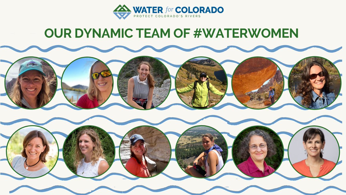 water4colorado's tweet photo. Happy #InternationalWomensDay to the incredible women of @water4colorado who work every day to keep our rivers healthy and flowing. @Abby_RiverH2O @ChristieSilver @JTrafficanda @MMugglestone @orlabannan @AylaMBesemer @ronnakelly https://t.co/rhojX4UC8H