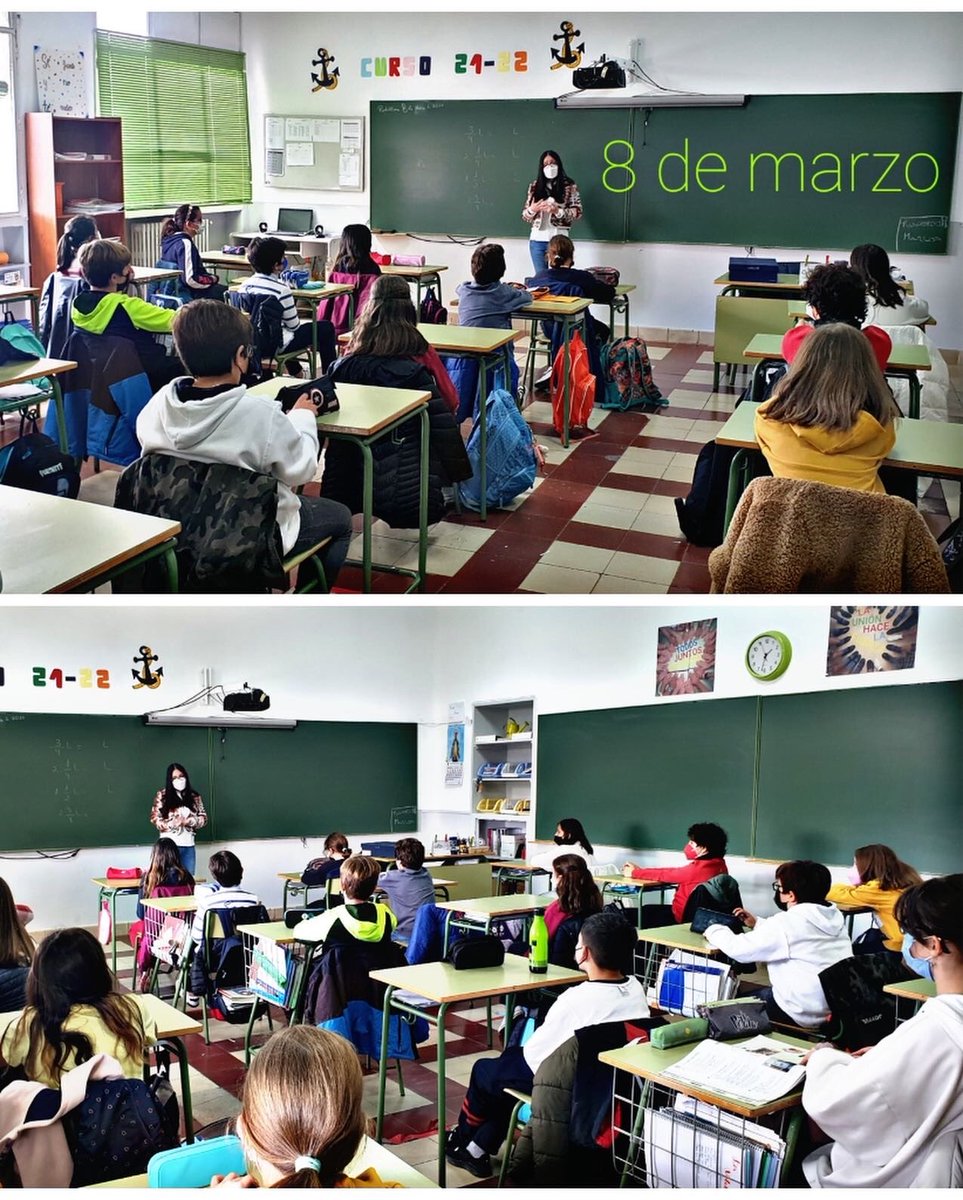 Enpetrol2016's tweet photo. Hoy, #8M, celebramos el #DiaInternacionalDeLaMujer. Una fecha para reconocer y agradecer a todas las madres y abuelas de nuestra comunidad educativa que han participado en este día tan especial, contándoles a nuestros alumnos sus experiencias y trayectorias de sus vidas. 👩‍👧 https://t.co/qMQVJ274gF
