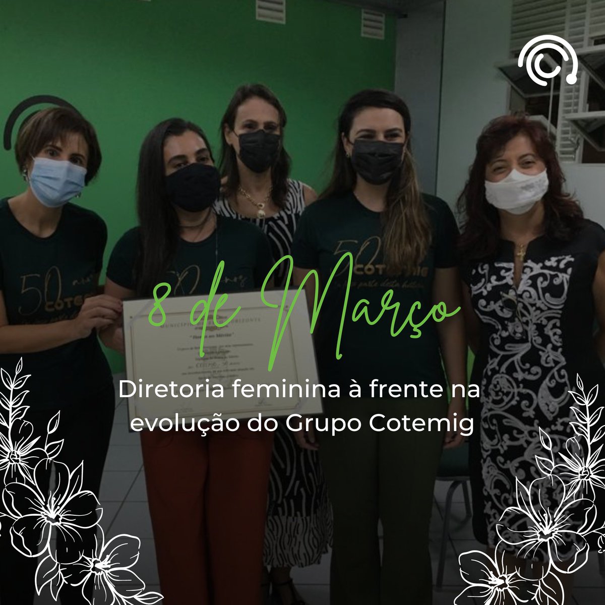 ColCotemig's tweet photo. Hoje no Dia Internacional da Mulher, a diretoria e equipe do COTEMIG, 43,31% composta por mulheres, deseja que esse seja o reflexo de um futuro próximo em que o mercado da tecnologia comporte cada vez mais mulheres.
Parabéns mulheres! 💚
#8M #cotemig https://t.co/CDdyyE5eA1
