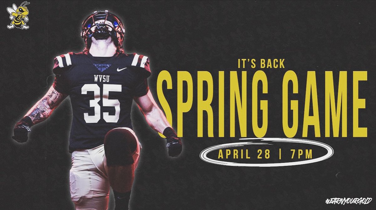 WvsuFootball's tweet photo. Back in Full effect!!! Show Up, Show Out, and Show our guys some love💯🏈🐝 #earnyourgold🐝🏈 https://t.co/VOnzfN3S5b