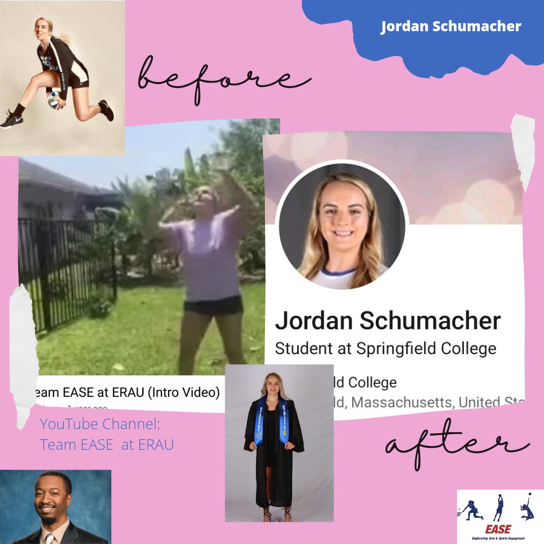 Research_EASE's tweet photo. ***Student Alumni &amp; Birthday Shoutout***

After:

Jordan moved to Springfield College to pursue an MS degree in Athletic Counseling. She continues to keep in touch with Dr. Long for support. Her goal is to one day become a trained professional in clinical mental health. 👏🏾 🎂 https://t.co/qm4Y6hcL6M