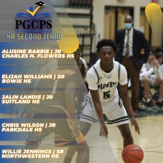 MarcusHelton's tweet image. Eleanor Roosvelt (Md.) 2022 guard James Rice named Prince George's County 4A Player Of The Year by the league's coaches. Here are the 1st, 2nd and Honorable Mention Teams. #DMVhoops