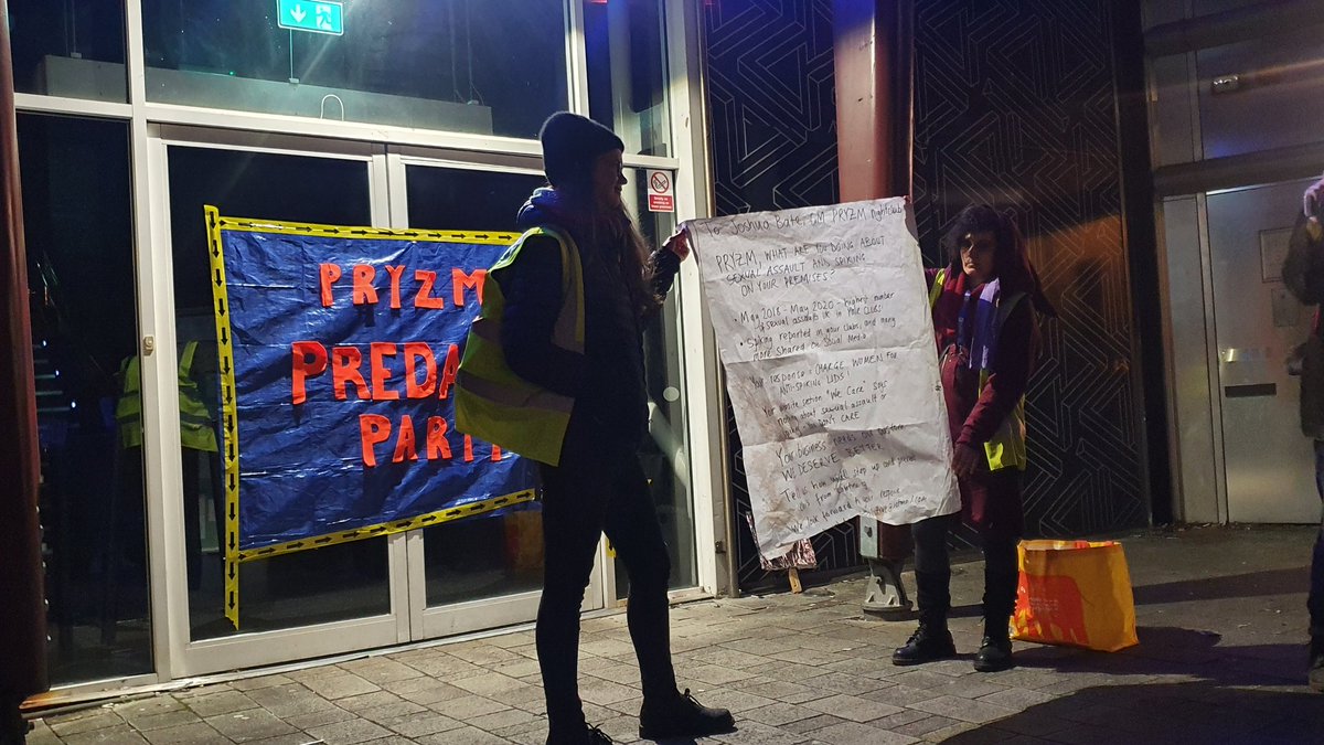 The final stop for the march is outside Pryzm