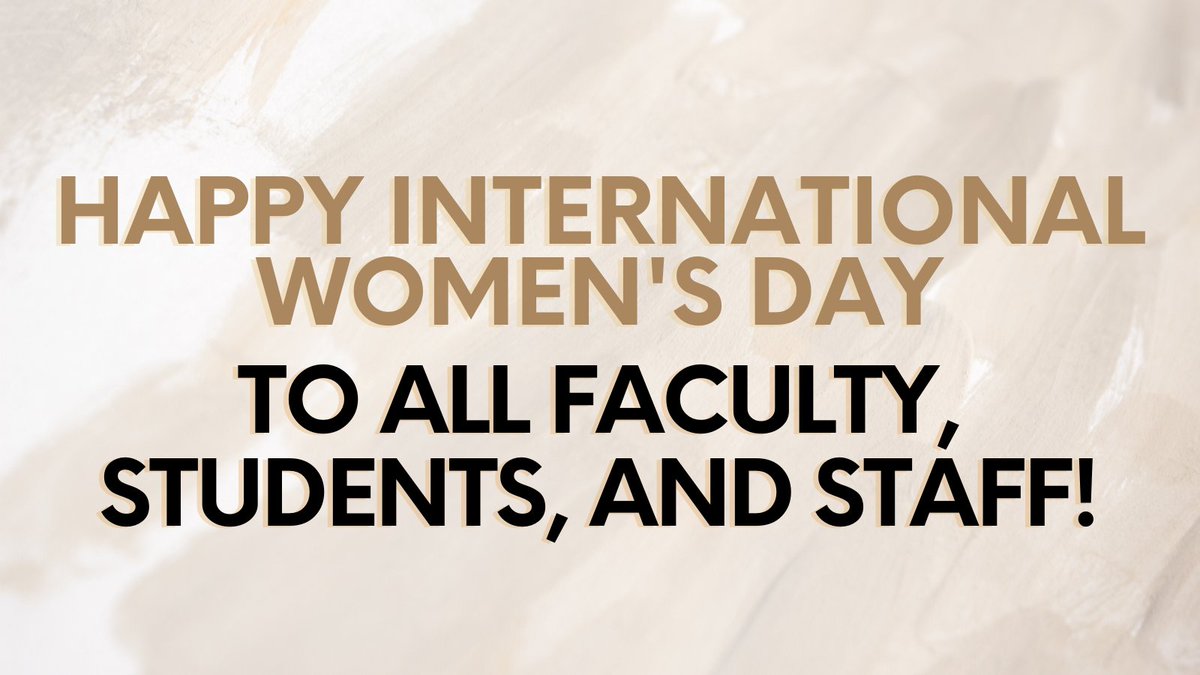 Wishing all faculty, students, and staff a wonderful International Women's Day from us at the Faculty Center! Thanks for all you do to keep the New School such a wonderful place to teach and learn!