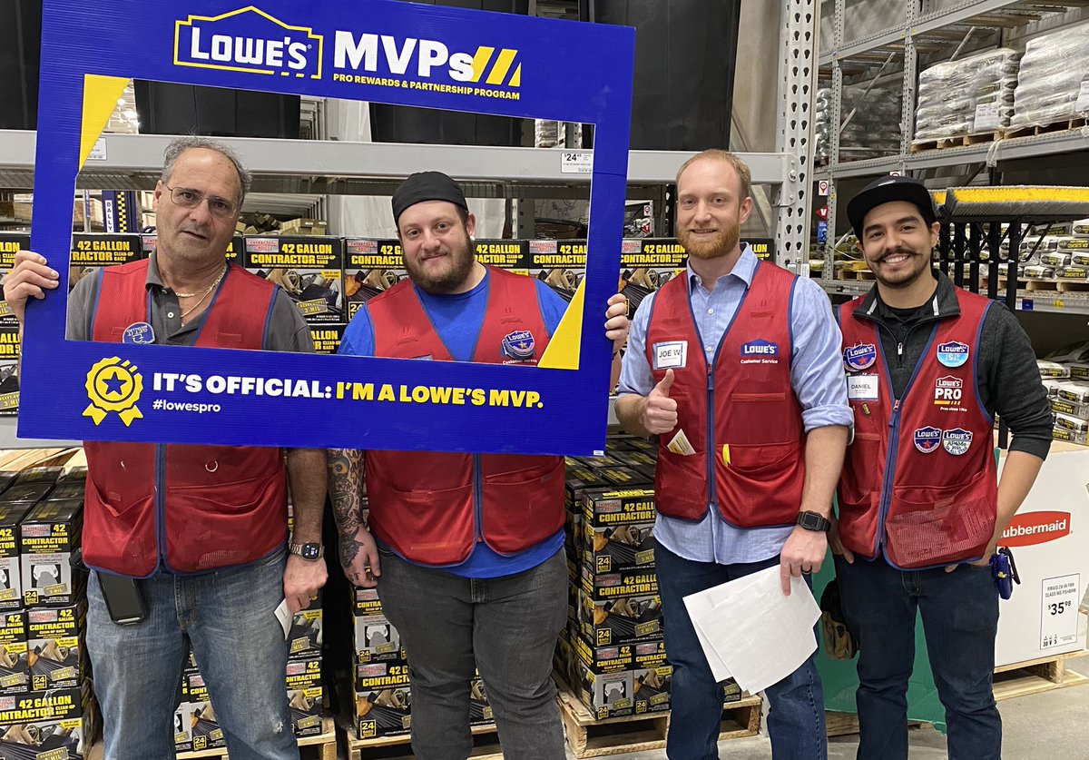 #AllInSalesMeeting Some well deserved recognition and cross training at the Lowe’s in Brick! Pro specialists Daniel and Brian with a great MVP/ My Red Vest training! And stars for John LEADing the way with pipeline and Ryan delivering results in Millwork! #Lowes #BrickByBrick