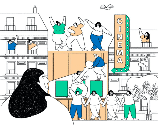 FedMinga's tweet photo. communiqué @FedMinga  : La lutte exemplaire du cinéma de quartier @LaClefRevival  « La clef », pour un « éloge de la salle », contre la netflixisation de la culture. https://t.co/gfUFa1OrbB https://t.co/MihFmicb2G