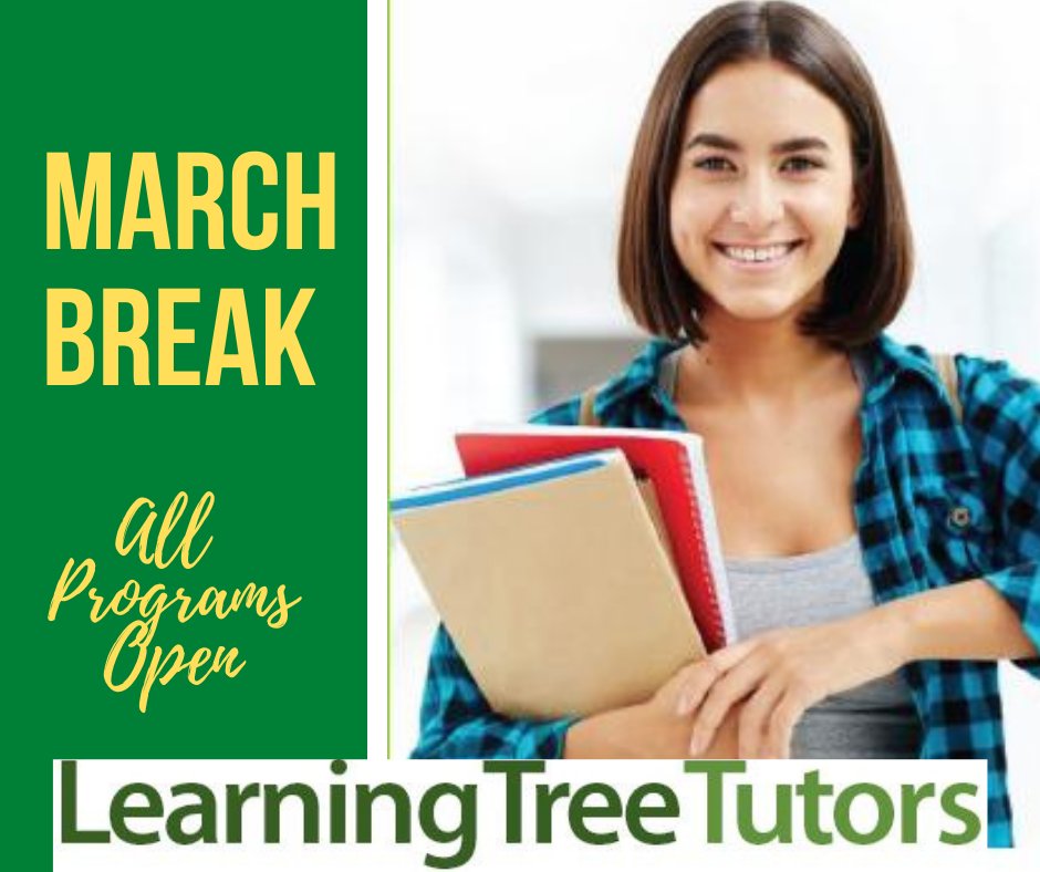 TutoringToronto's tweet photo. MARCH BREAK
MARCH BREAK - Take a break from normal school activities, classes and homework! However, if your kids are not going away to a tropical island at breaktime, give Learning Tree Tutors a call for some learning time during the break.

#MarchBreak https://t.co/SBK1hvkJH3