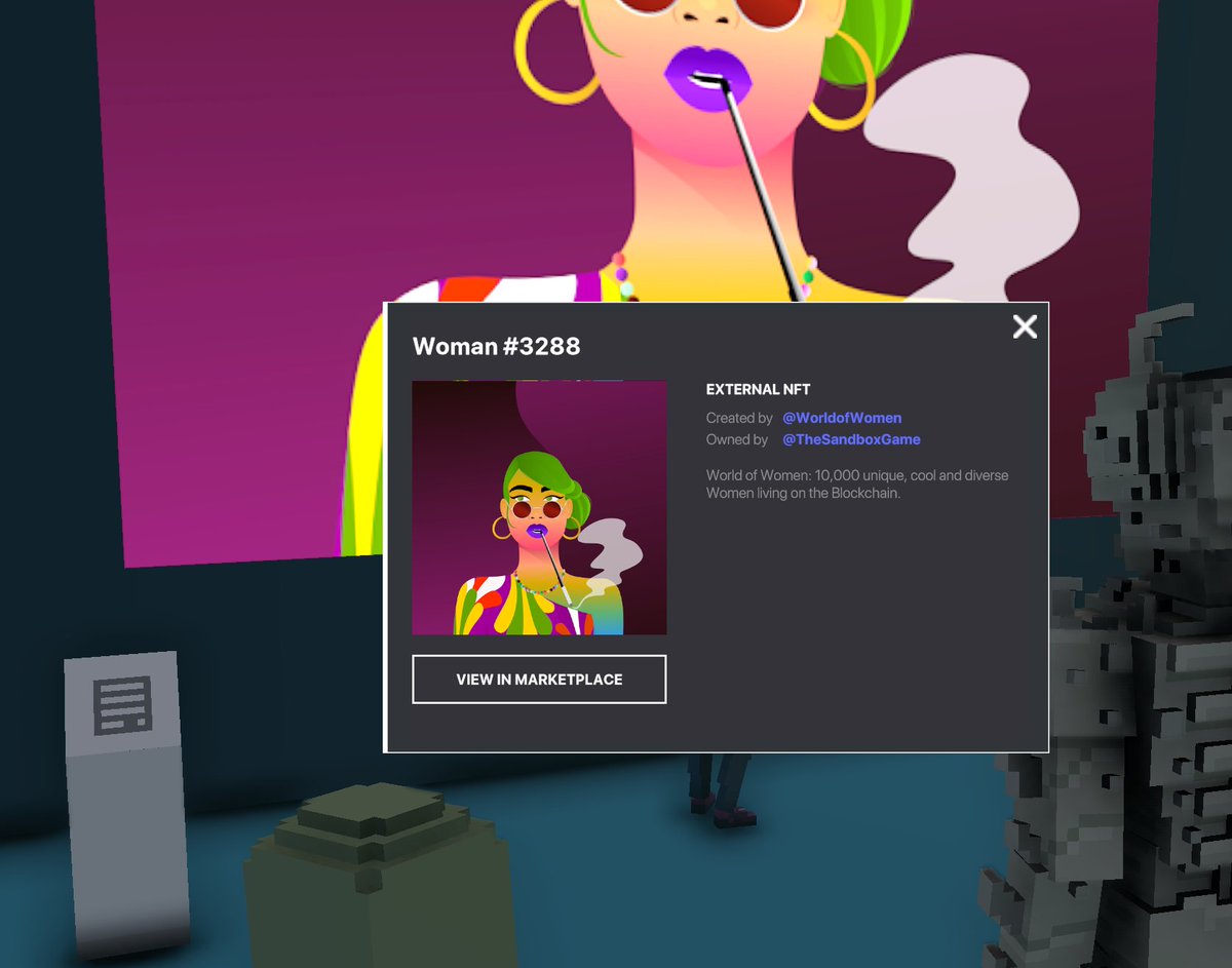 NFTwizrard's tweet photo. @TheSandboxGame @worldofwomennft I just participated in the daily #SandboxAlphaS2Contest for a chance to earn up to 1,000 $SAND! Starting March 7 - Selfie with WorldofWomen. Check out my screenshot below! 👇 #SandboxAlphaS2 https://t.co/goO1BuUDPv