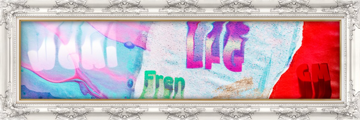 One of the framed mural twitter banners from a collection I’ve been working on.