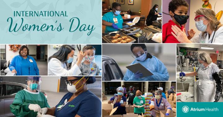 In observance of International Women’s Day on March 8, we're celebrating the 50,000 women who work at <a href="/AtriumHealth/">Atrium Health</a> as well as women around the world who are making a difference at home, at work and in our world every single day. Thank you for all that you do!