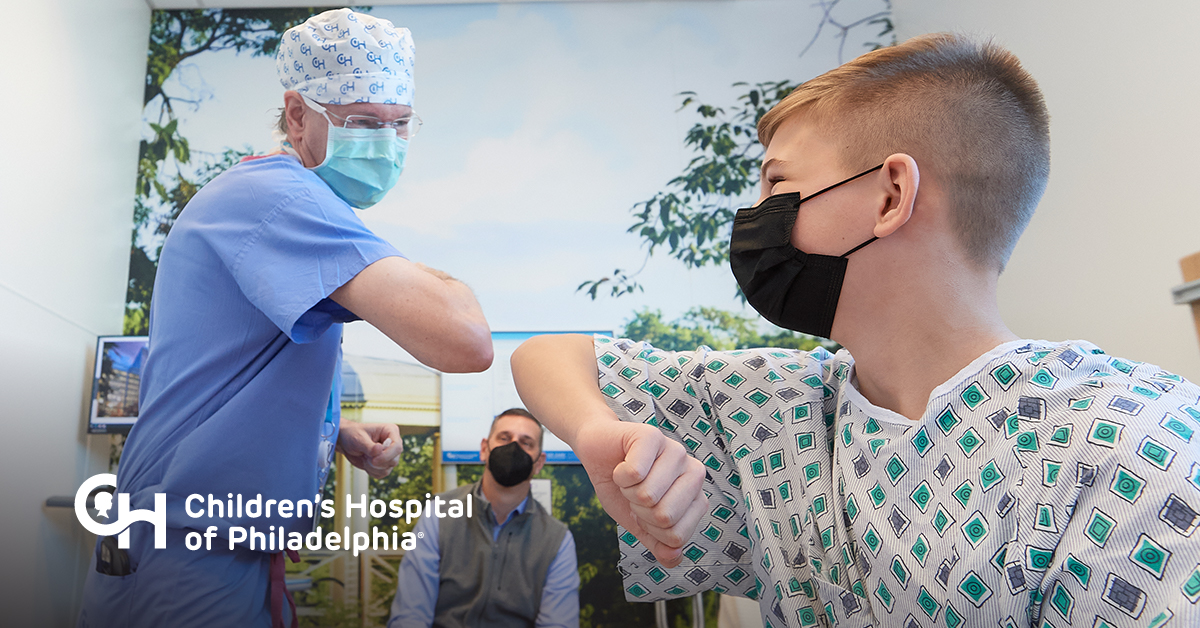 SoccerShotsPA's tweet photo. Liam was the first orthopedic patient at @childrensphila’s Middleman Family Pavilion in King of Prussia! Dr. Ganley, Director of CHOP’s Sports Medicine and Performance Center, repaired Liam's ACL on the hospital’s opening day. Learn about the services at #CHOPinKOP. https://t.co/VYSEHmsuYB