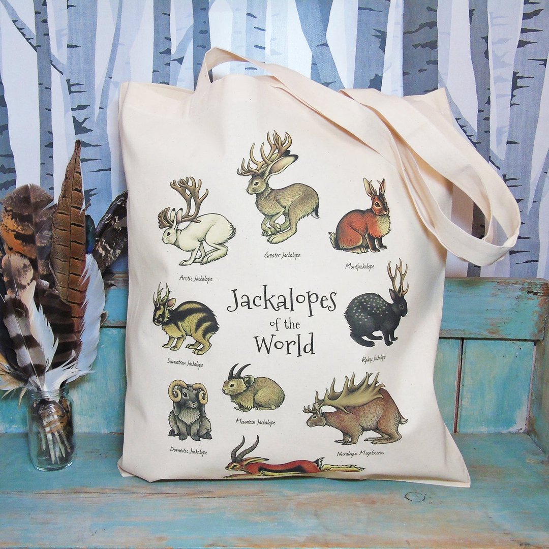 RabbitRetailUK's tweet photo. Super cute Jackalopes of the World tote! Perfect for errands, eco shopping, storing all your other totes, Mother’s Day gifts, keeping Bunny’s treats out of the way. What ever you need it for this tote is tots adorable!
#Bunny #Rabbit #OneHopShop #RabbitRetail #BunnyTheme https://t.co/FlTml1GH8t