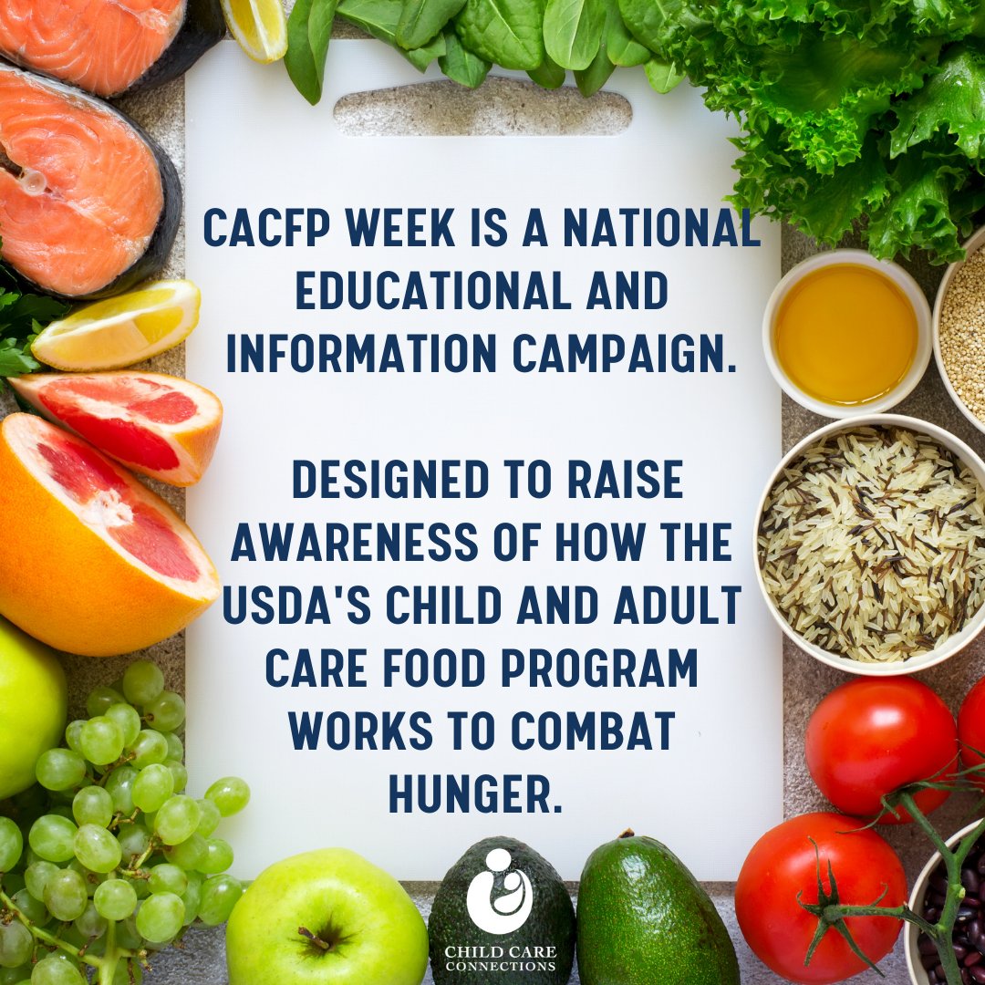 CACFP Week is a national educational and information campaign sponsored annually to raise awareness on how the USDA's CACFP works to combat hunger. The CACFP brings healthy foods to tables across the country for children and adults.

#CACFPWeek #CCCMontana  #CACFP