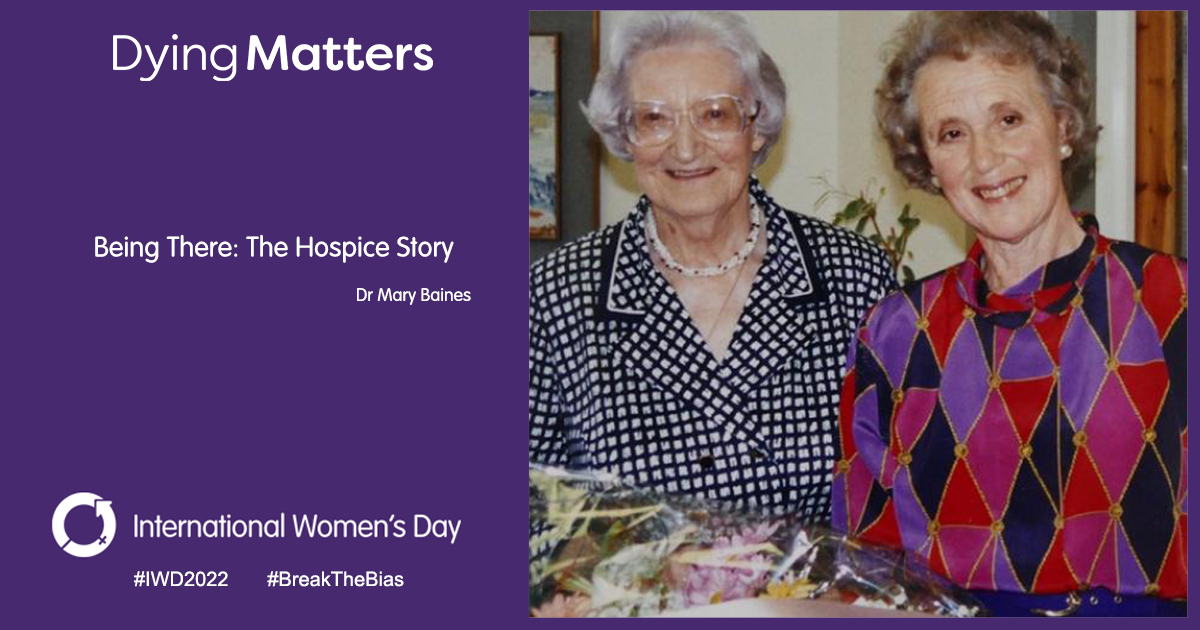 "Can you think of any woman... who founded not only a hospice but a branch of medicine around the world?" Dr Mary Baines was there at the start of the #hospice movement, working with Dame Cicely Saunders. Her story: loom.ly/2n4pYi4 #IWD2022 #InternationalWomensDay