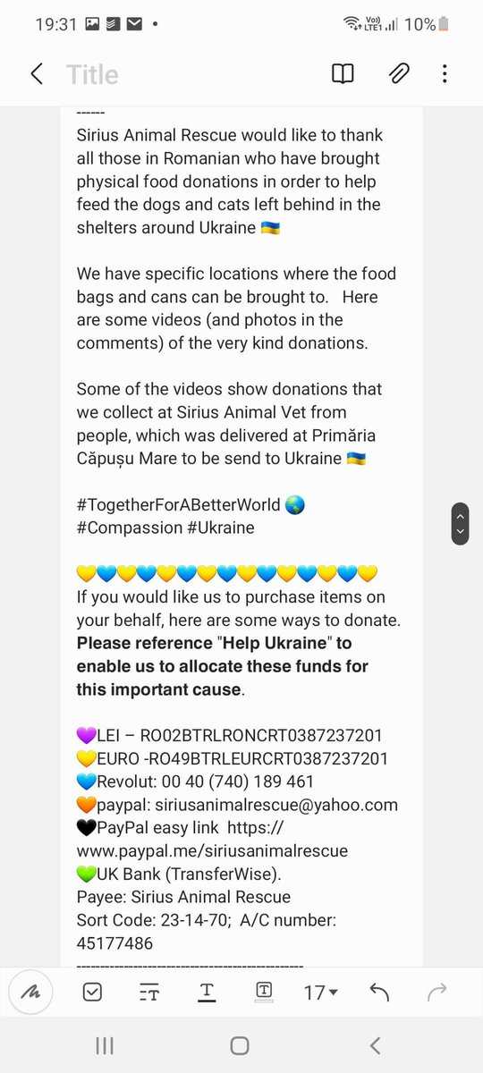 We are so grateful ❤️ Lots of dog food supplies on their way to help Ukraine. Thank you to everyone who has contributed to make this possible. Some videos on the thread here showing the ❤️our wonderful supporters have shown. #togetherforabetterworld #Ukraine #compassion