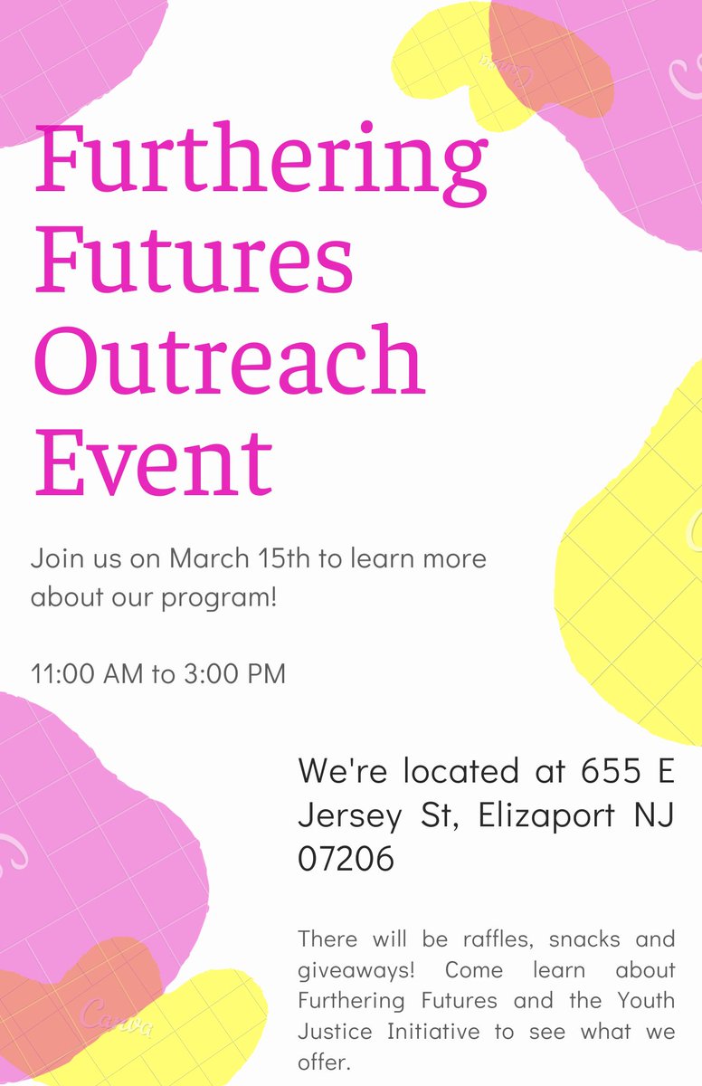 NJPCYJI's tweet photo. Join us on March 15th! #NewJersey #outreach #elizabethnj #mentalhealth #CriminalJustice https://t.co/mvJQx8JfYe