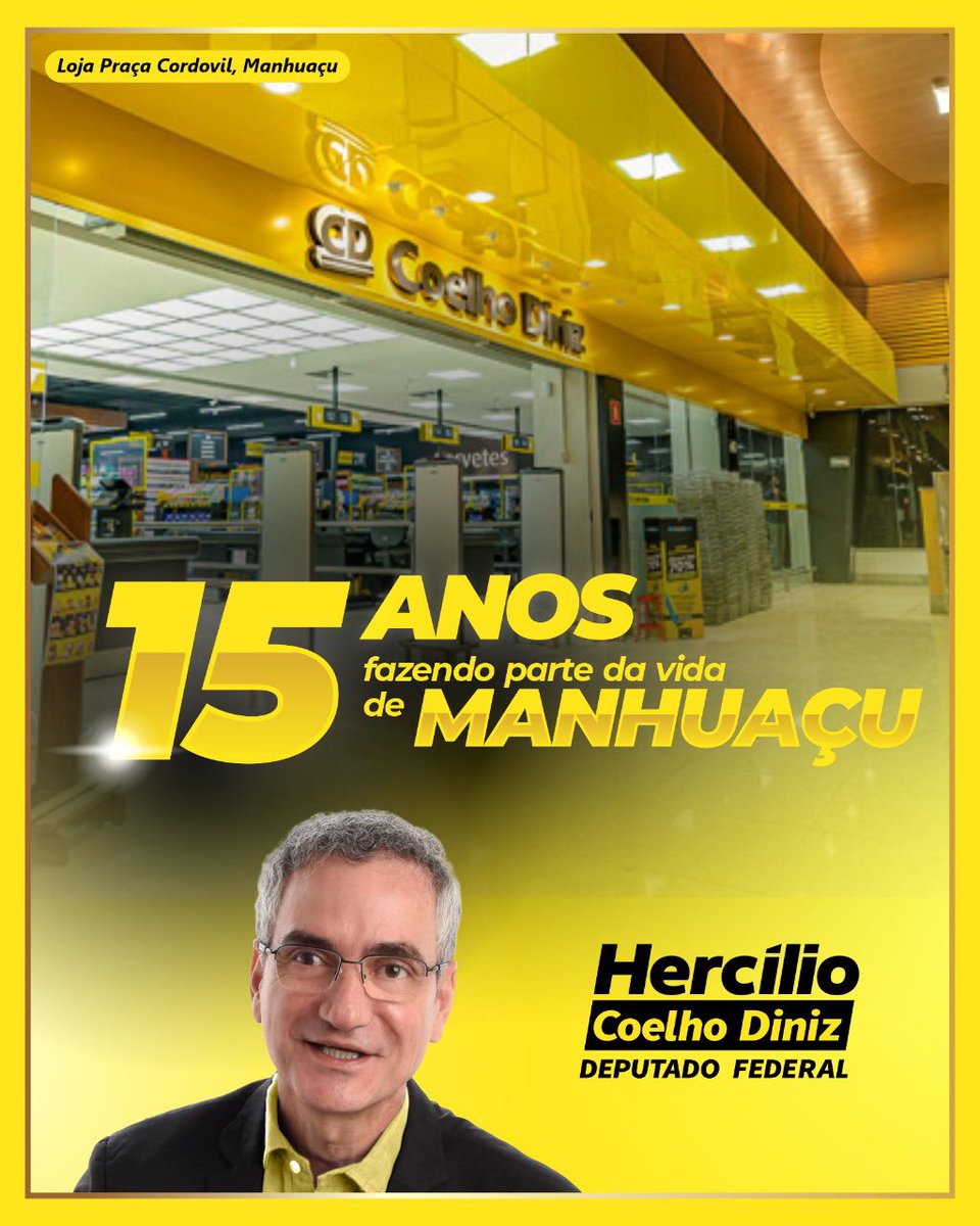 Em 2007, decidimos abrir a primeira loja do grupo Coelho Diniz fora de Valadares, e a cidade escolhida foi Manhuaçu. Passados 15 anos, a loja da Praça Cordovil Pinto Coelho segue gerando emprega e renda para este município que nos recebeu de portas abertas.