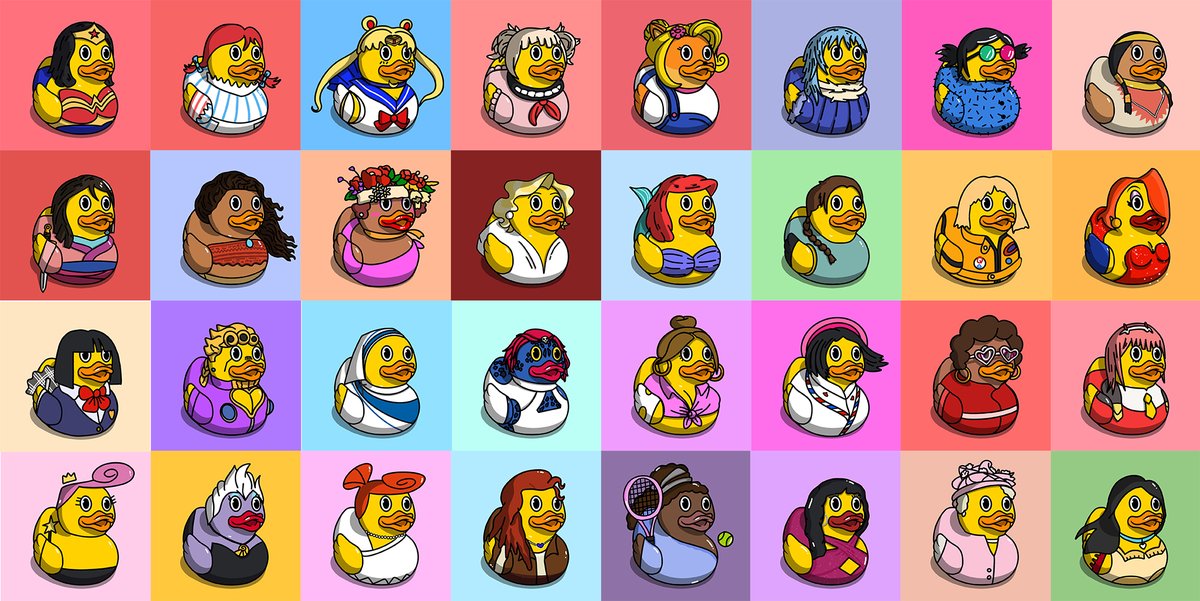 RubberduckzNFT's tweet image. They all have one thing in common. 🎖️🙌