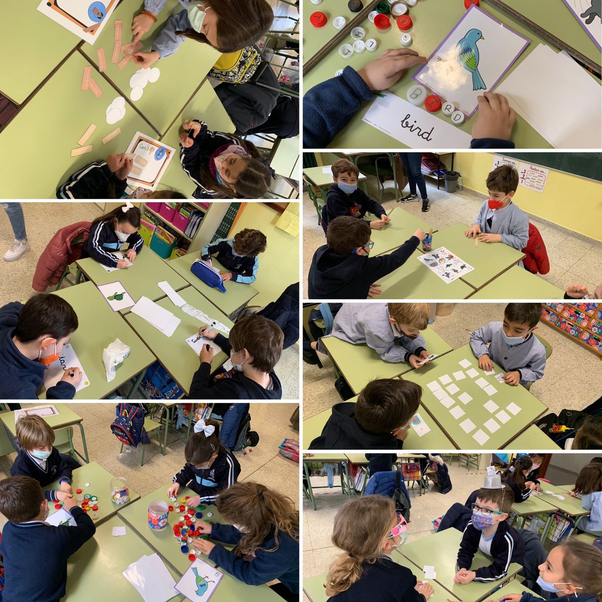 cristorey_jaen's tweet photo. En primero de primaria nos #divertimos y #aprendemos pasando por diferentes estaciones de aprendizaje en la asignatura de #inglés, practicando las 4 #destrezas de la lengua inglesa 🧩✏️
#fundacioneducativajosegras #cristoreyjaen https://t.co/FP4MVIr9tb