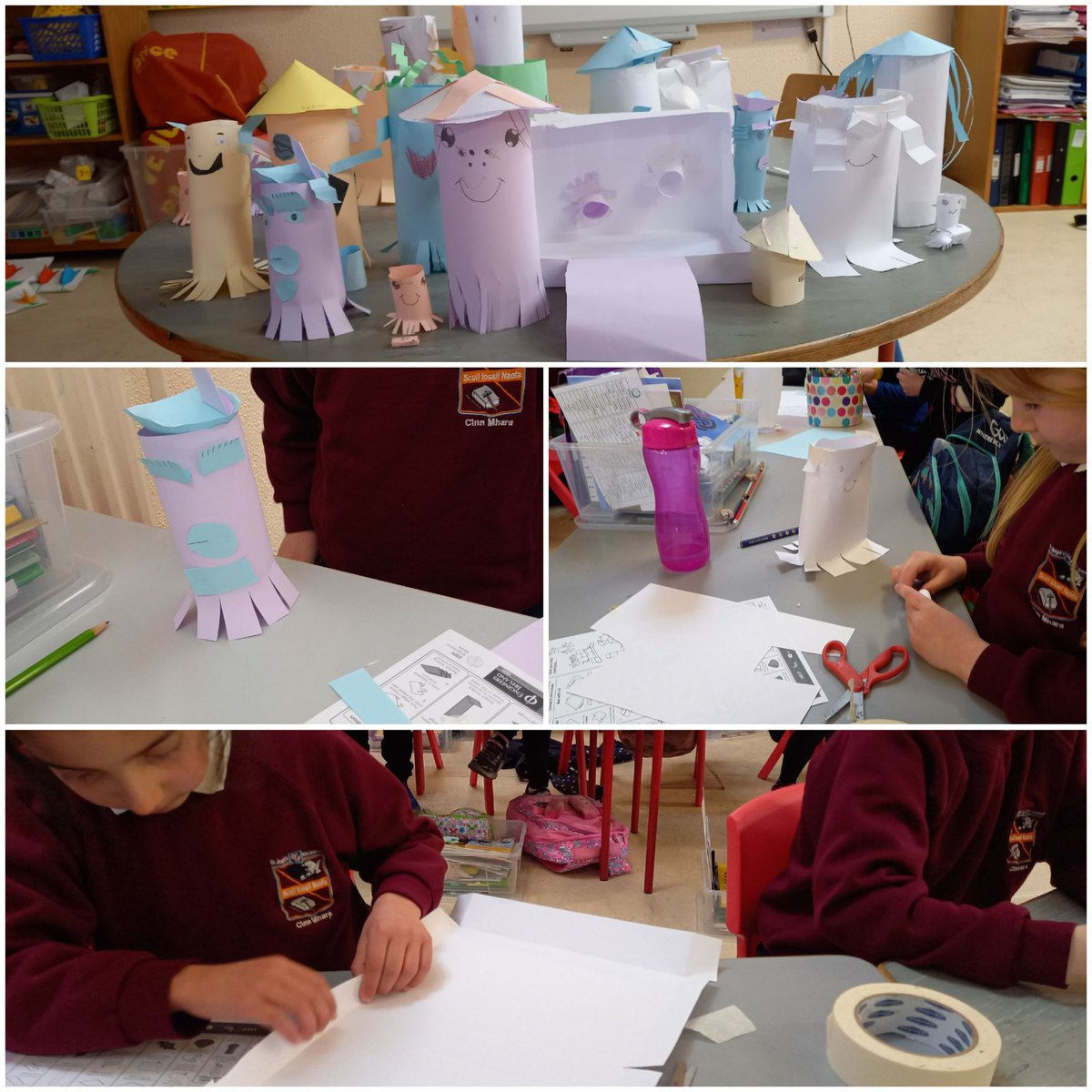 Some future engineers hard at work in first class <a href="/kinvarans/">Kinvara NS</a> for #STEPSEngineersWeek  <a href="/EngineerIreland/">Engineers Ireland</a>. Well done on your creature creations 👏