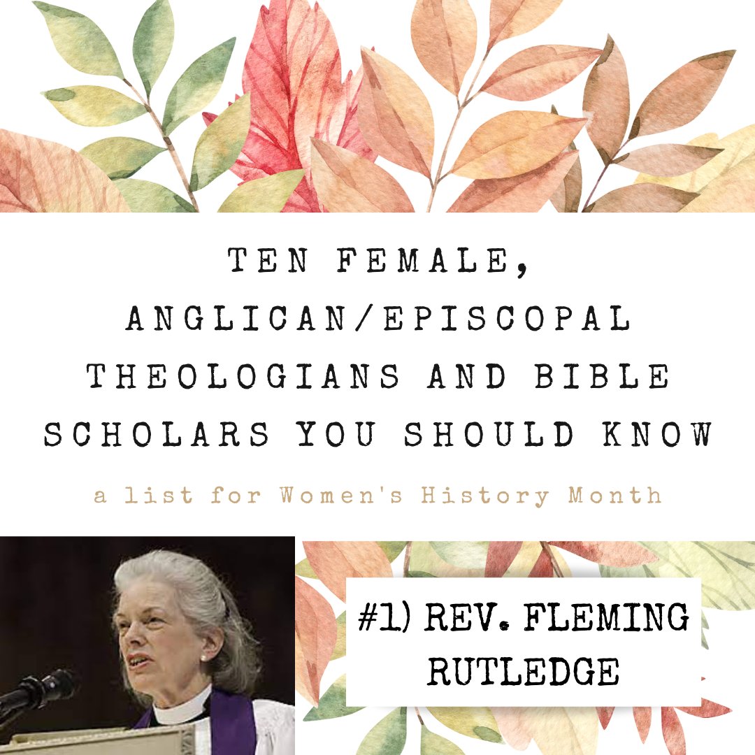 RugeHall's tweet photo. In honor of Women's History Month, we are counting down ten living, female, Anglican/Episcopal theologians and Bible scholars that we think you should know! Today's scholar is the Rev. Fleming Rutledge. https://t.co/g30aksrKjm