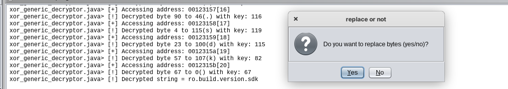 Farenain's tweet photo. Decryption of #Dexguard strings in ghidra, I created 4 scripts for decrypting strings in this #android protection, these were pretty easy algorithms for having the strings encrypted. https://t.co/aid3bnrHQB