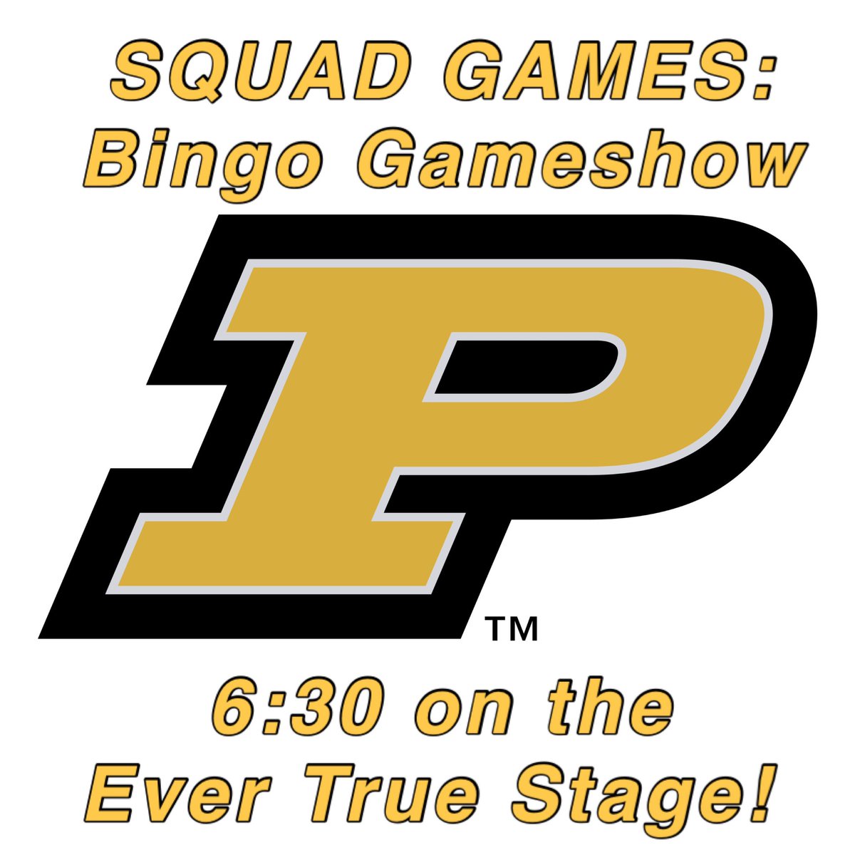 RedSquad100's tweet photo. Keeping it drippy tonight with SQUAD GAMES and the game tonight is…the Bingo Gameshow! Bring your squad to the EVER TRUE stage by Walk-On’s @purduememorialunion. Faucet turns on at 6:30! #redsquad100 #squadgames https://t.co/jbDWZNikZZ