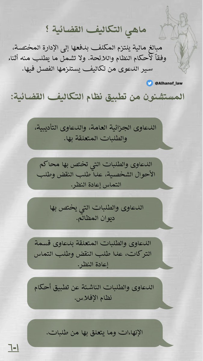 Alhanof_law's tweet photo. - ١ -
فضلوا هالتغريده بتكون مرجع مختصر لنظام #التكاليف_القضائية الذي سيبدأ سريانه بعد أربع أيام من الآن…

#وزين_القانونيه https://t.co/lgd0MtMeb9