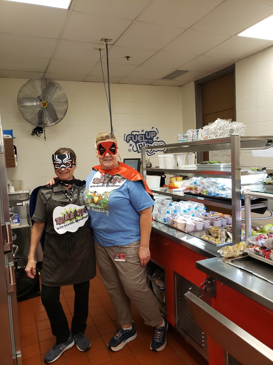 Celebrating National School Breakfast Week in our Cafeterias this week!  #TakeOffWithSchoolBreakfast #NSBW22