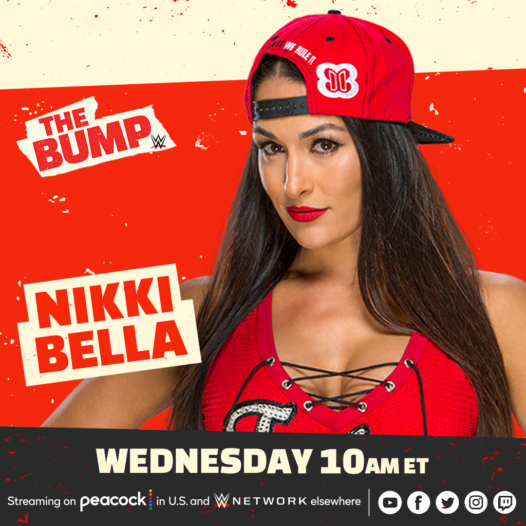 RT @WWETheBump: PLUS: WWE Hall of Famer Nikki Bella stops by to chat tomorrow on @WWETheBump! 

@BellaTwins https://t.co/pK3jskav21