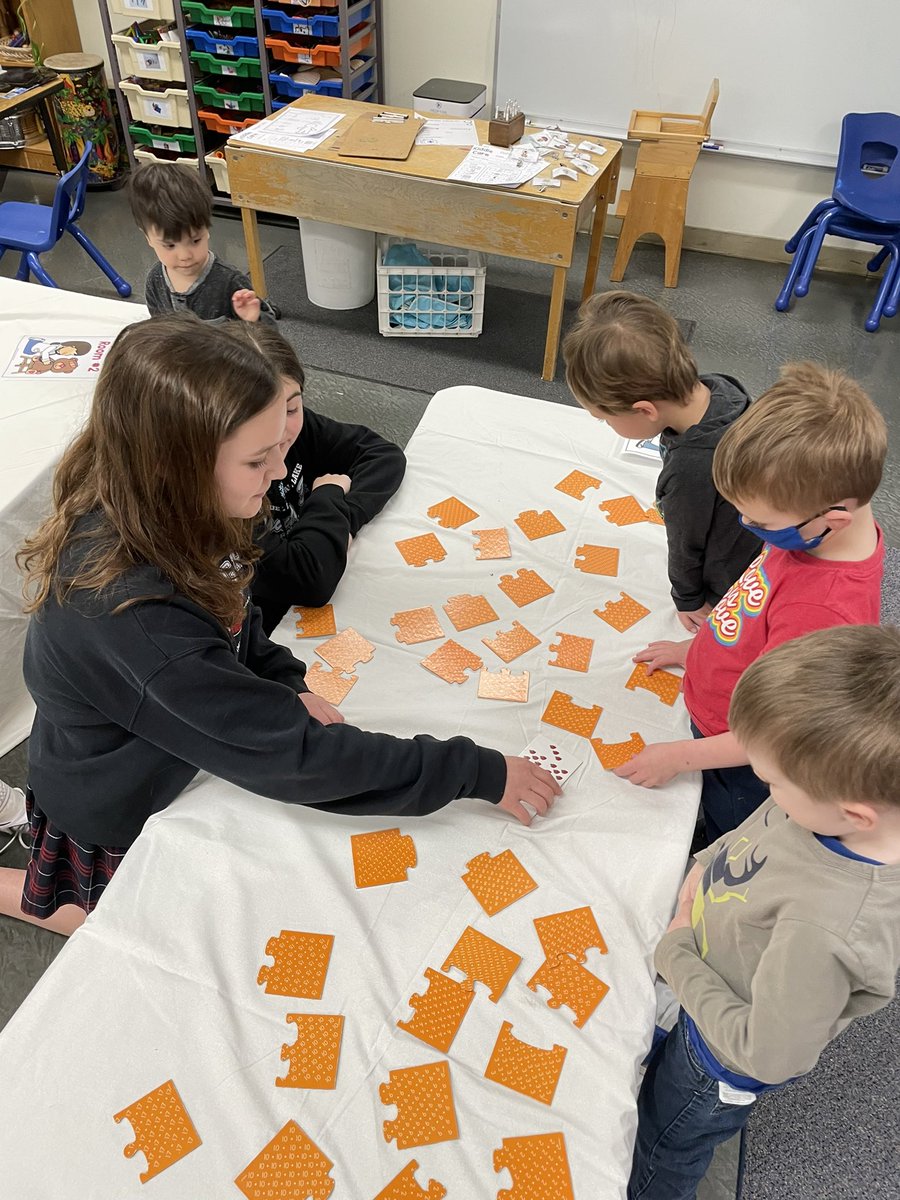 Middle schoolers joined the crestwood campus for #minicourseweek and shared stories and matching games <a href="/CCLSChargers/">CCLS - St. Louis</a>