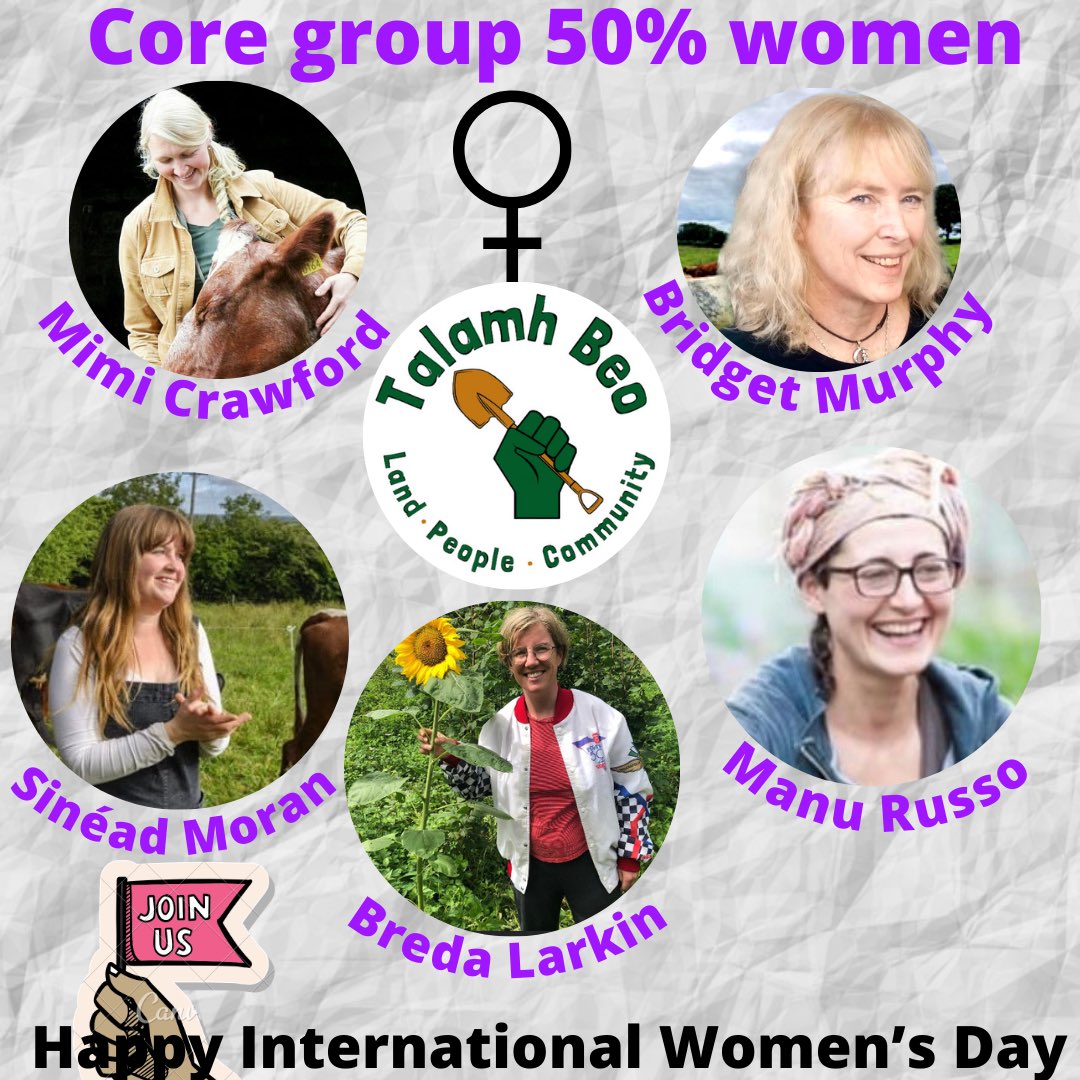 TalamhBeo's tweet photo. #MaryRobinson said “climate change is a manmade problem with a feminist solution” @TalamhBeo are leading the way with feminist solutions as the only farm org with #genderbalance @NWCI We need support. We have solutions #ClimateAction #agroecology #womeninagriculture #IWD2022 https://t.co/uBhZBsKMOt