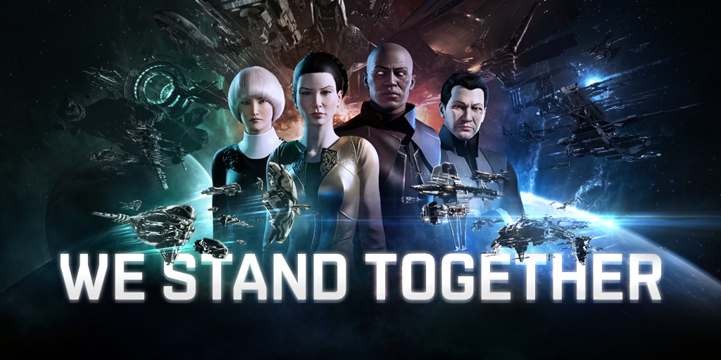 CCP Games stands in support of the people of Ukraine &amp; joins the international call to restore peace in the region. Like our community, we at CCP come from many countries, incl. Ukraine and Russia. Our hearts go out to all those affected by the conflict. eveonline.com/news/view/we-s…
